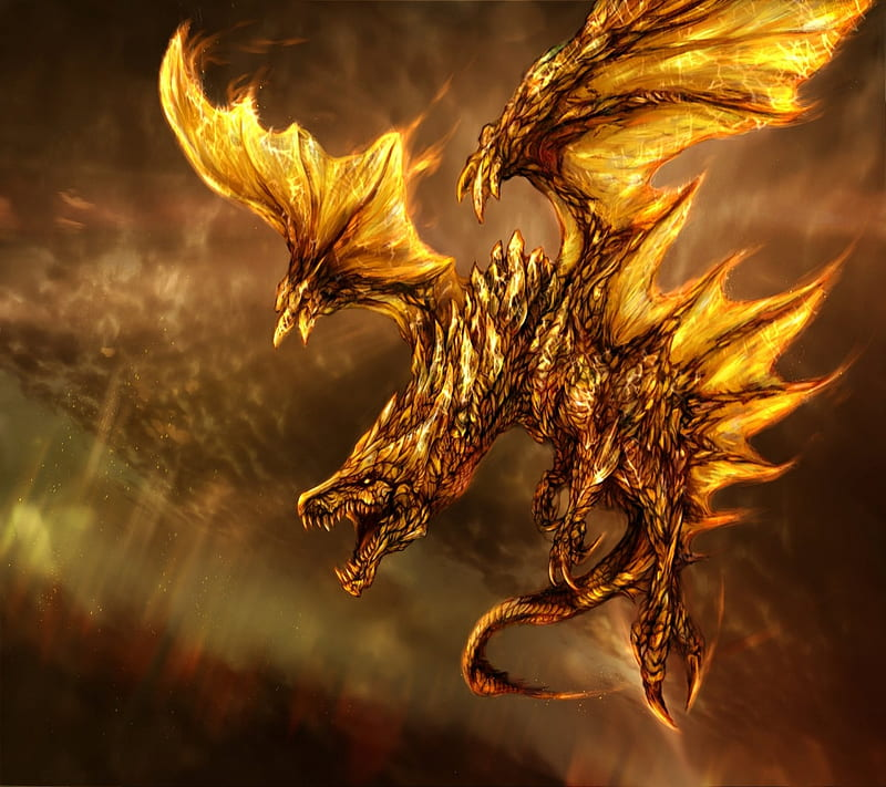 6_Gold_Dragon_fantastic_fantasy_HD 6 Gold Dragon fantastic fantasy HD